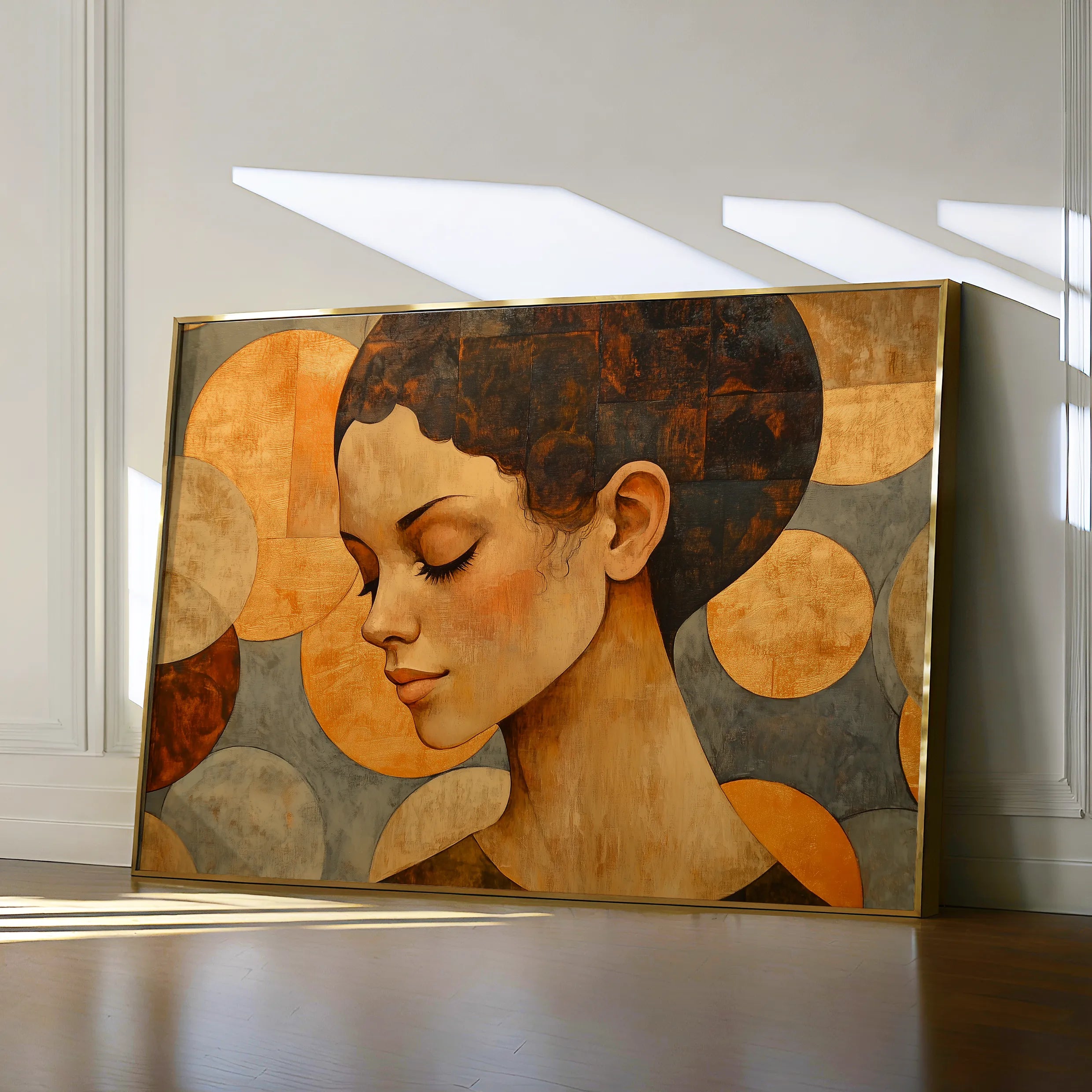 Portrait 063 Canvas Art 18" x 24" / 45 x 60 cm / Black