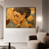 Portrait 063 Canvas Art 18" x 24" / 45 x 60 cm / Black