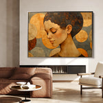 Portrait 063 Canvas Art 18" x 24" / 45 x 60 cm / Black