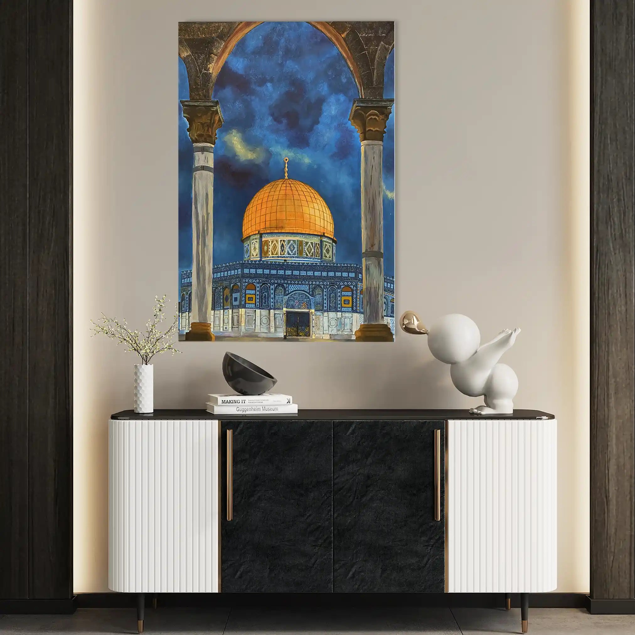 Palestine 063 Canvas Art 60 x 40 cm / Black