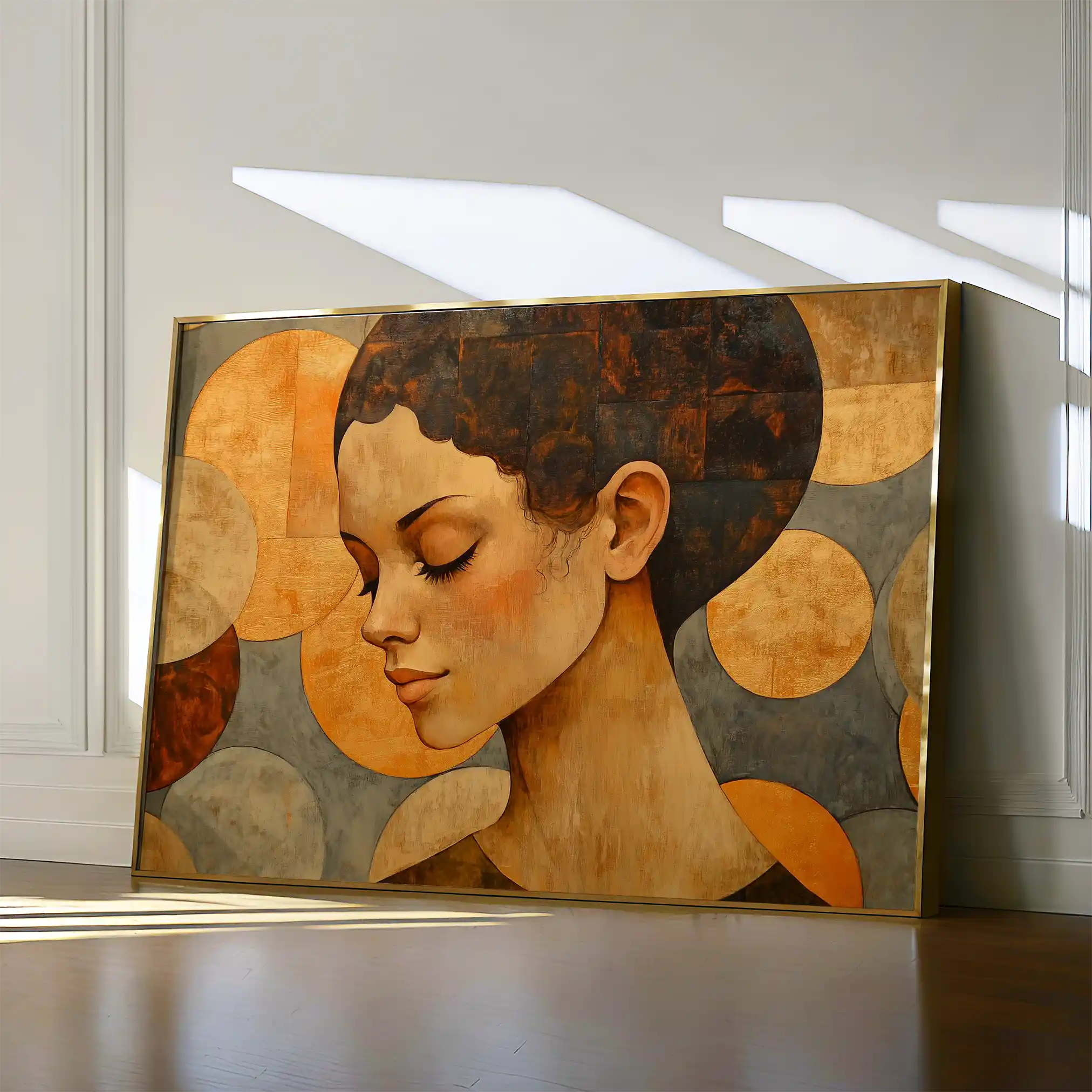 Portrait 063 Canvas Art 60 x 40 cm / Black