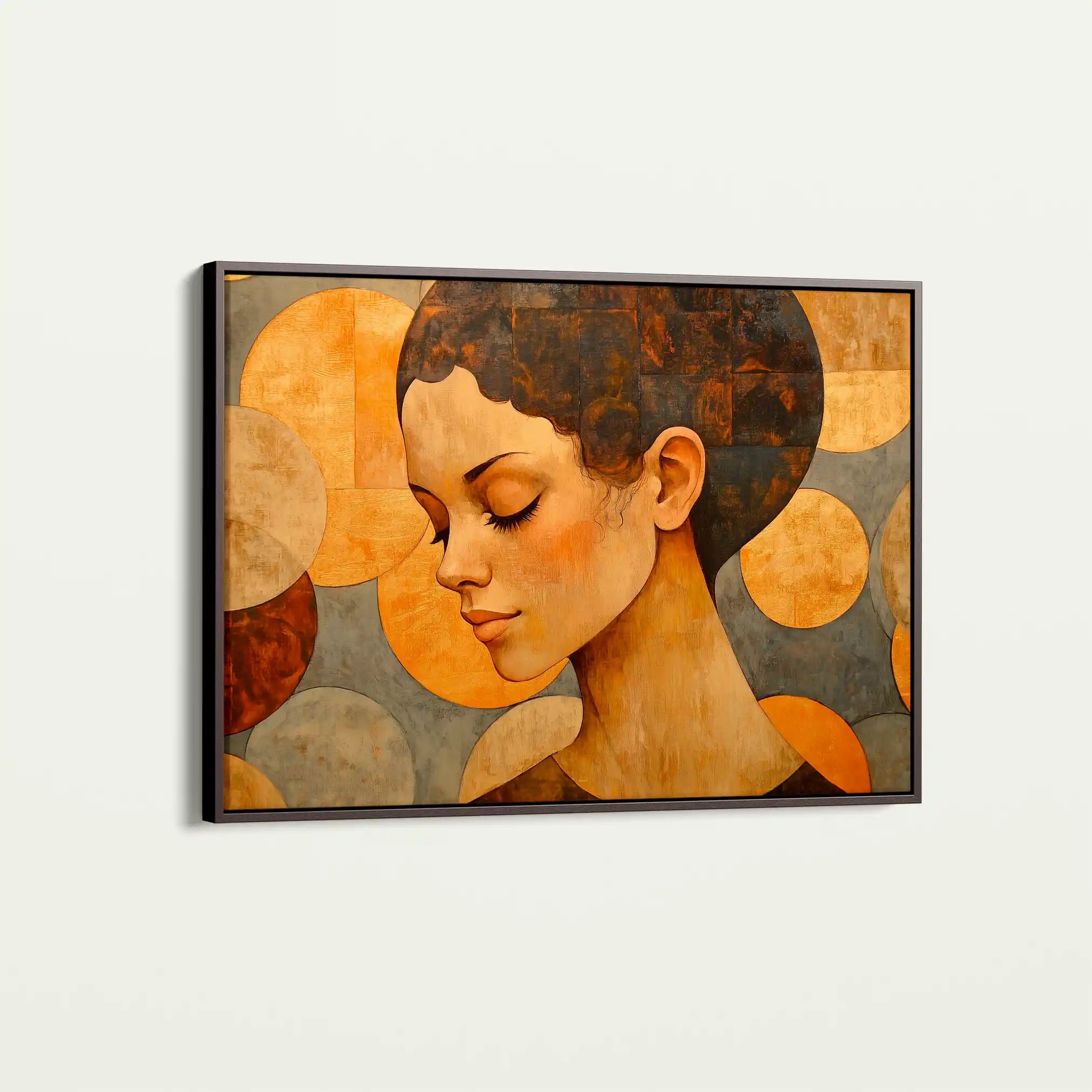 Portrait 063 Canvas Art 60 x 40 cm / Black