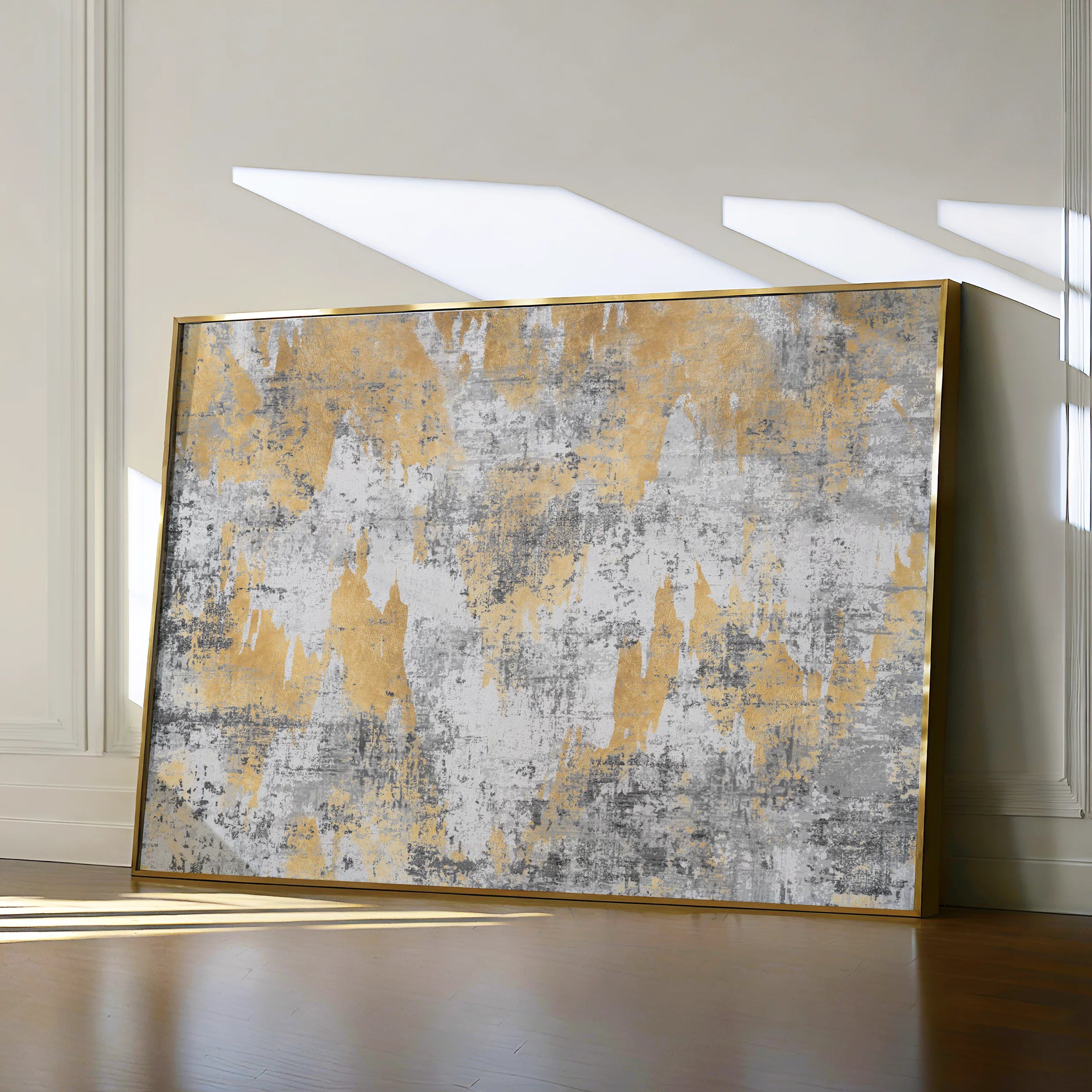 Abstract 064 Canvas Art 18" x 24" / 45 x 60 cm / Black