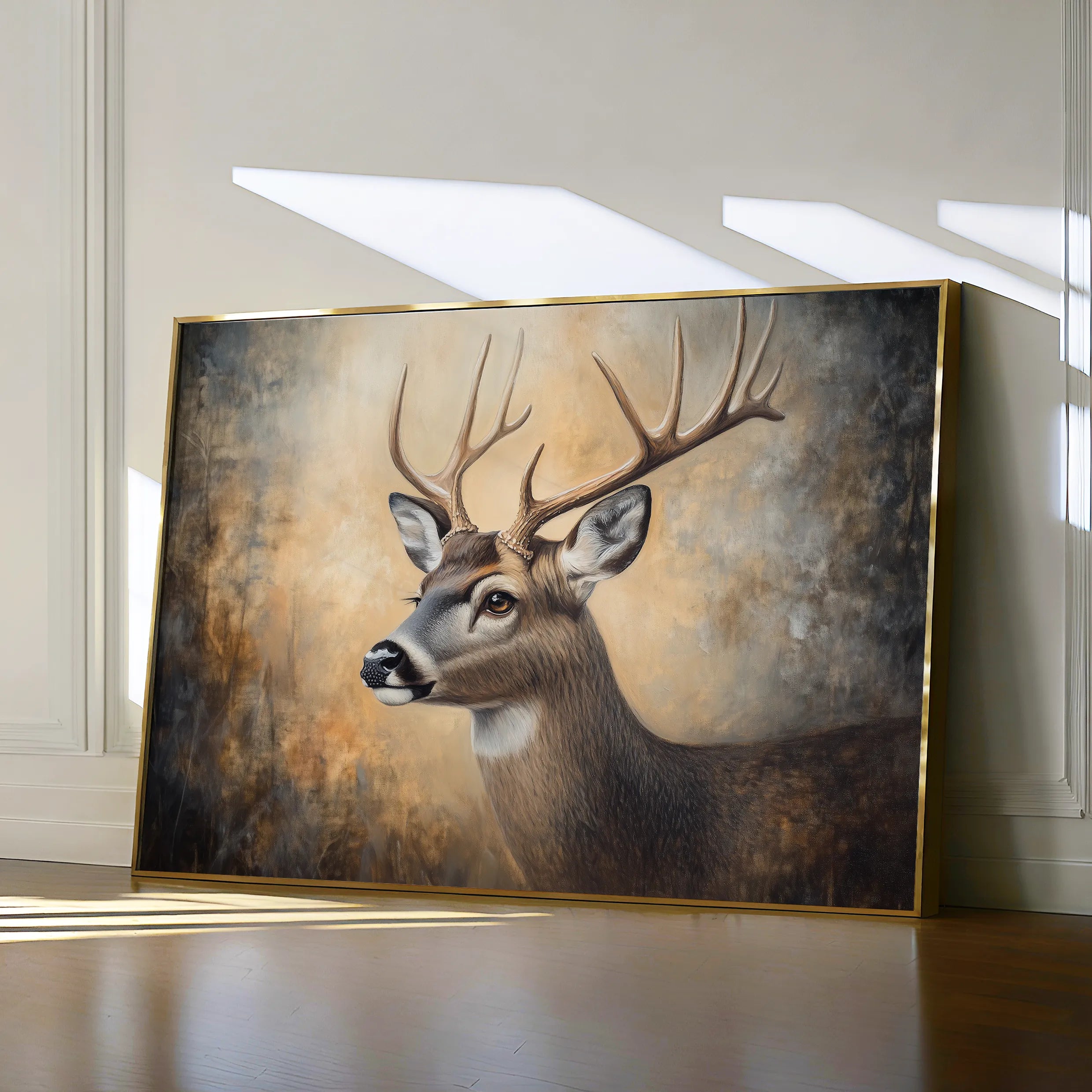 Animals 064 Canvas Art 18" x 24" / 45 x 60 cm / Black