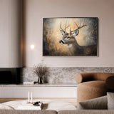 Animals 064 Canvas Art 18" x 24" / 45 x 60 cm / Black