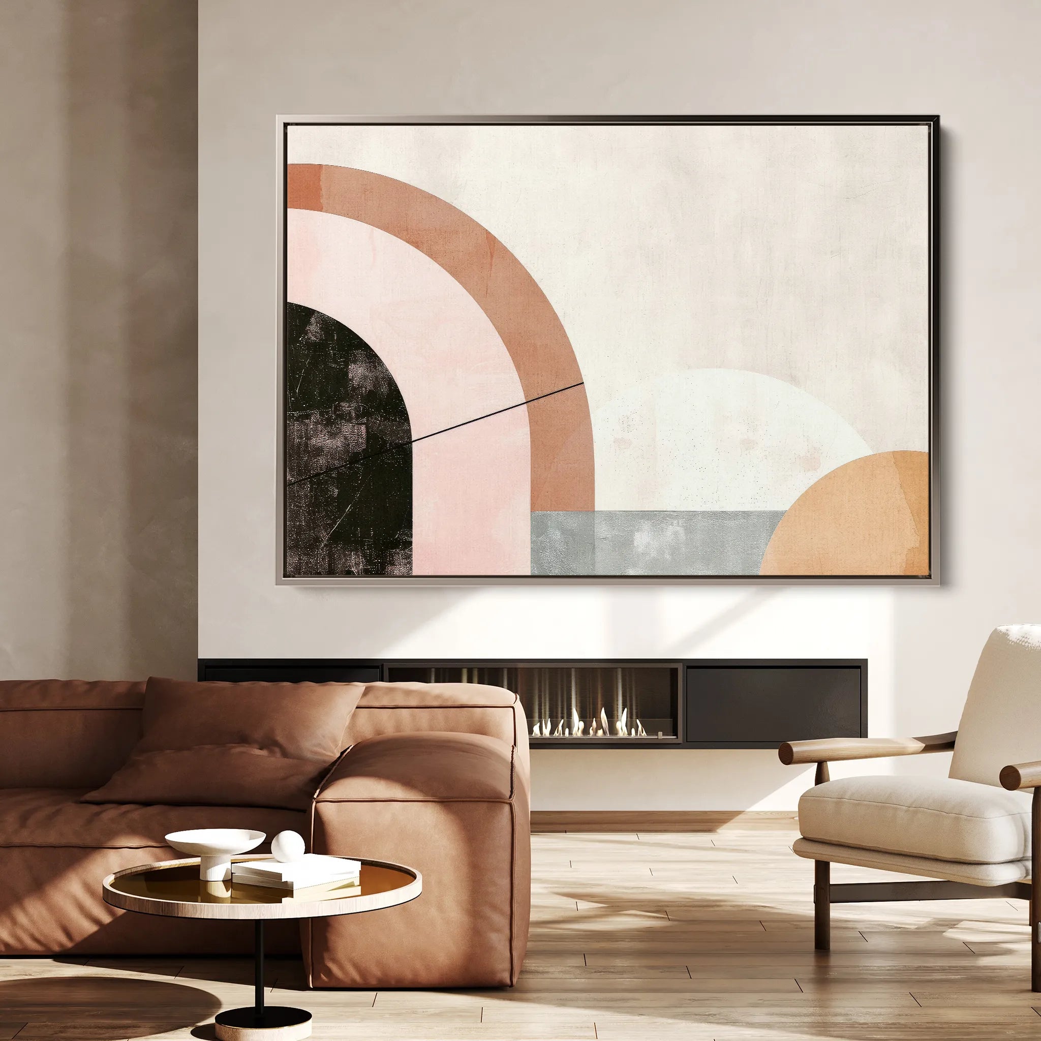 Boho 064 Canvas Art 18" x 24" / 45 x 60 cm / Black