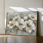 Floral 064 Canvas Art 18" x 24" / 45 x 60 cm / Black