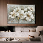 Floral 064 Canvas Art 18" x 24" / 45 x 60 cm / Black