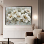 Floral 064 Canvas Art 18" x 24" / 45 x 60 cm / Black