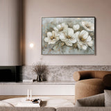 Floral 064 Canvas Art 18" x 24" / 45 x 60 cm / Black