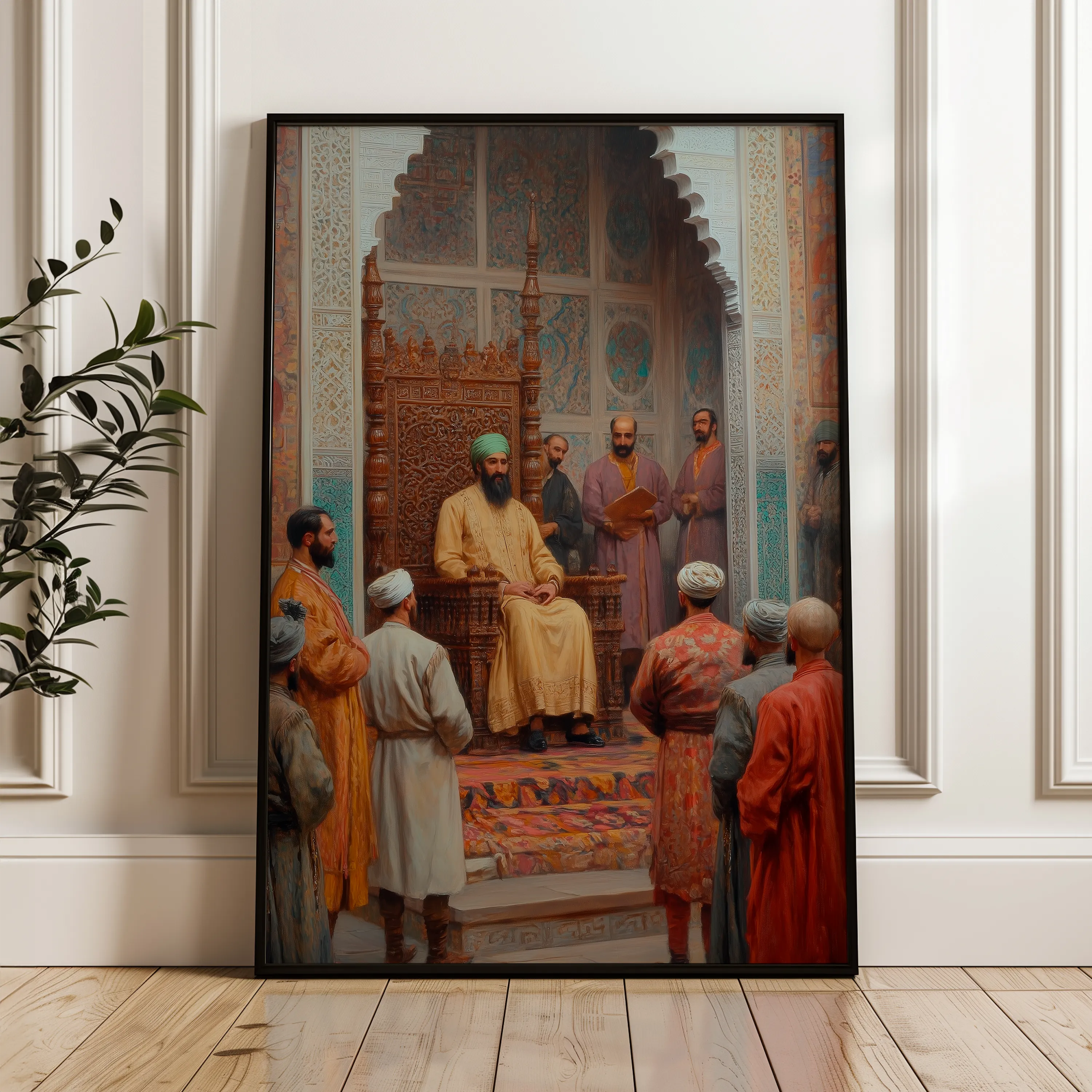 Orientalist 064 Canvas Art 18" x 24" / 45 x 60 cm / Black