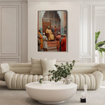 Orientalist 064 Canvas Art 18" x 24" / 45 x 60 cm / Black