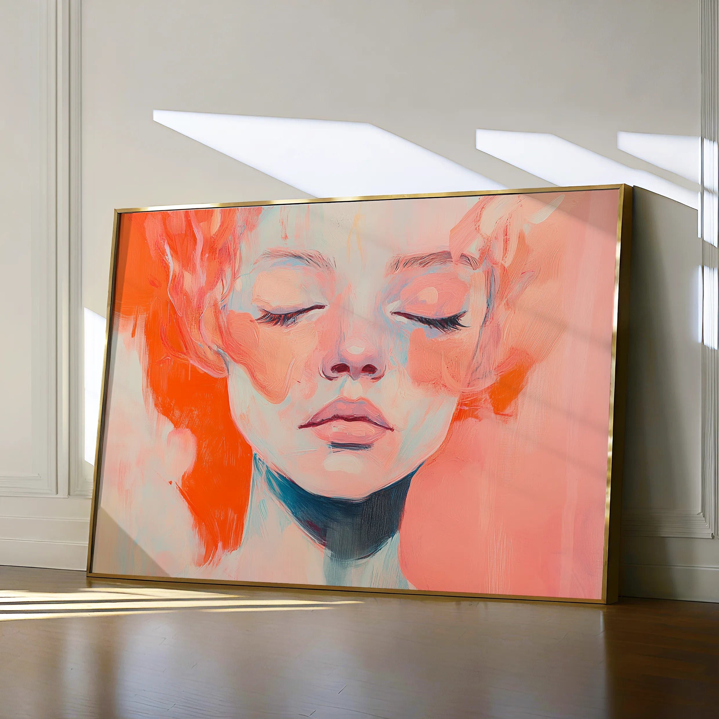 Portrait 064 Canvas Art 18" x 24" / 45 x 60 cm / Black