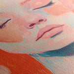Portrait 064 Canvas Art 18" x 24" / 45 x 60 cm / Black