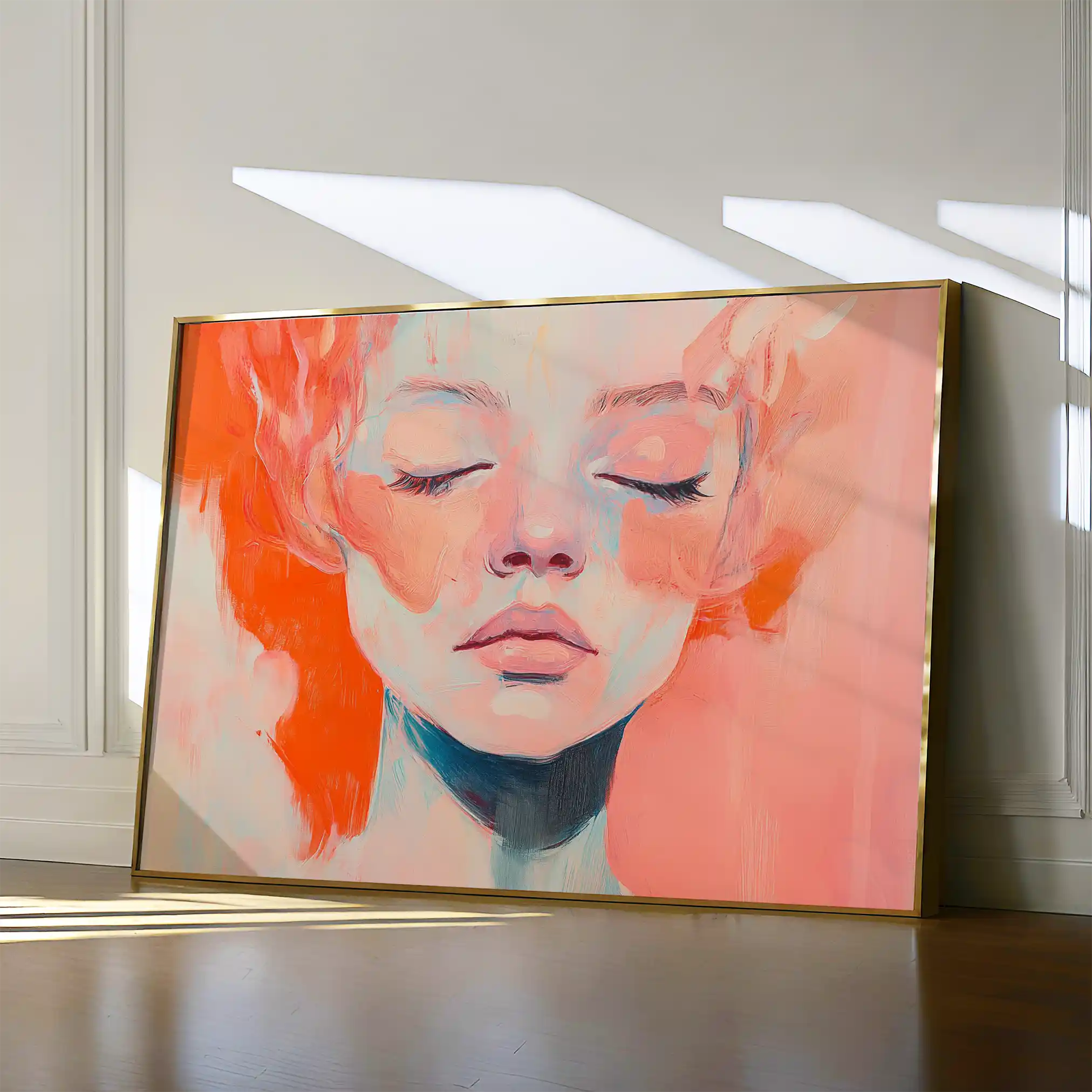 Portrait 064 Canvas Art 60 x 40 cm / Black