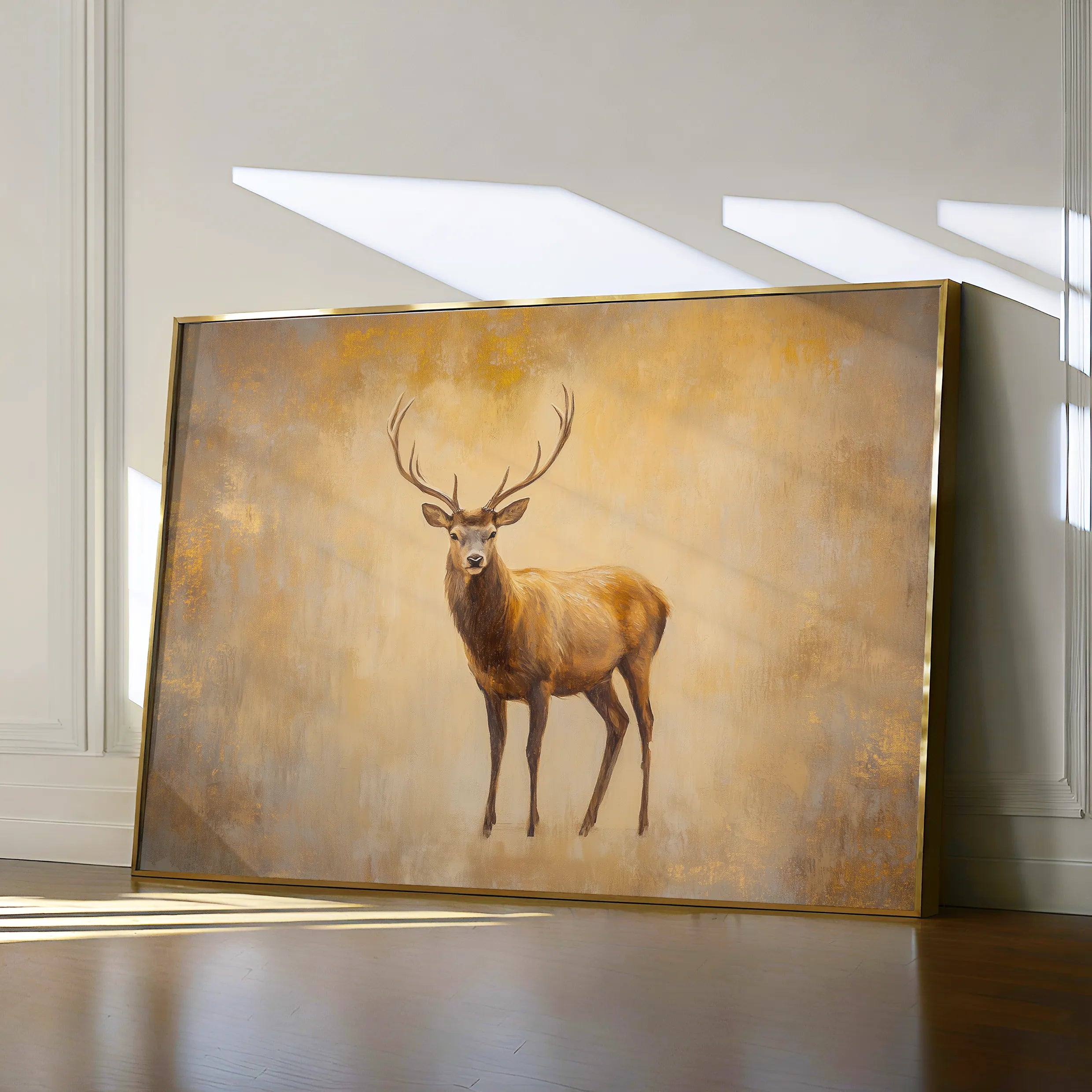 Animals 065 Canvas Art 18" x 24" / 45 x 60 cm / Black