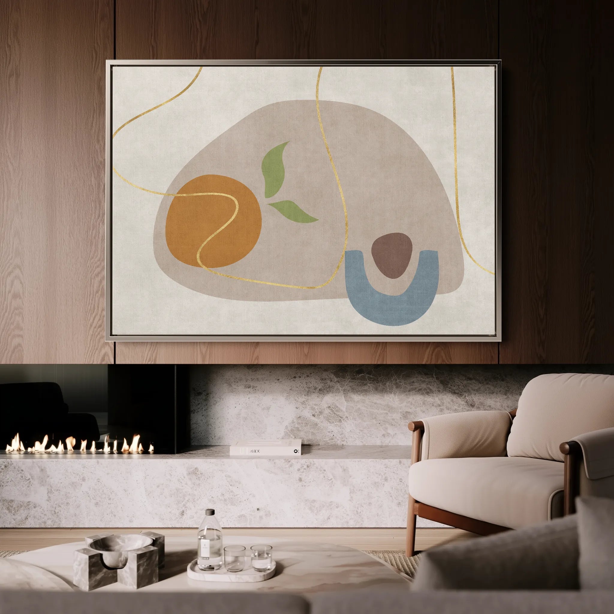 Boho 065 Canvas Art 18" x 24" / 45 x 60 cm / Black