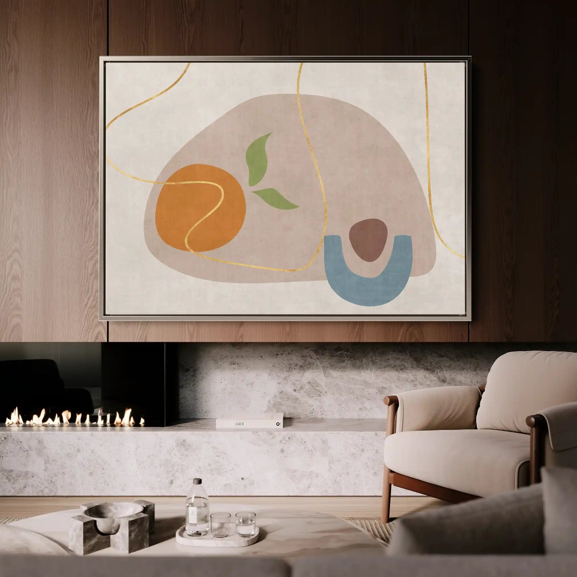 Boho 065 Canvas Art 60 x 40 cm / Black
