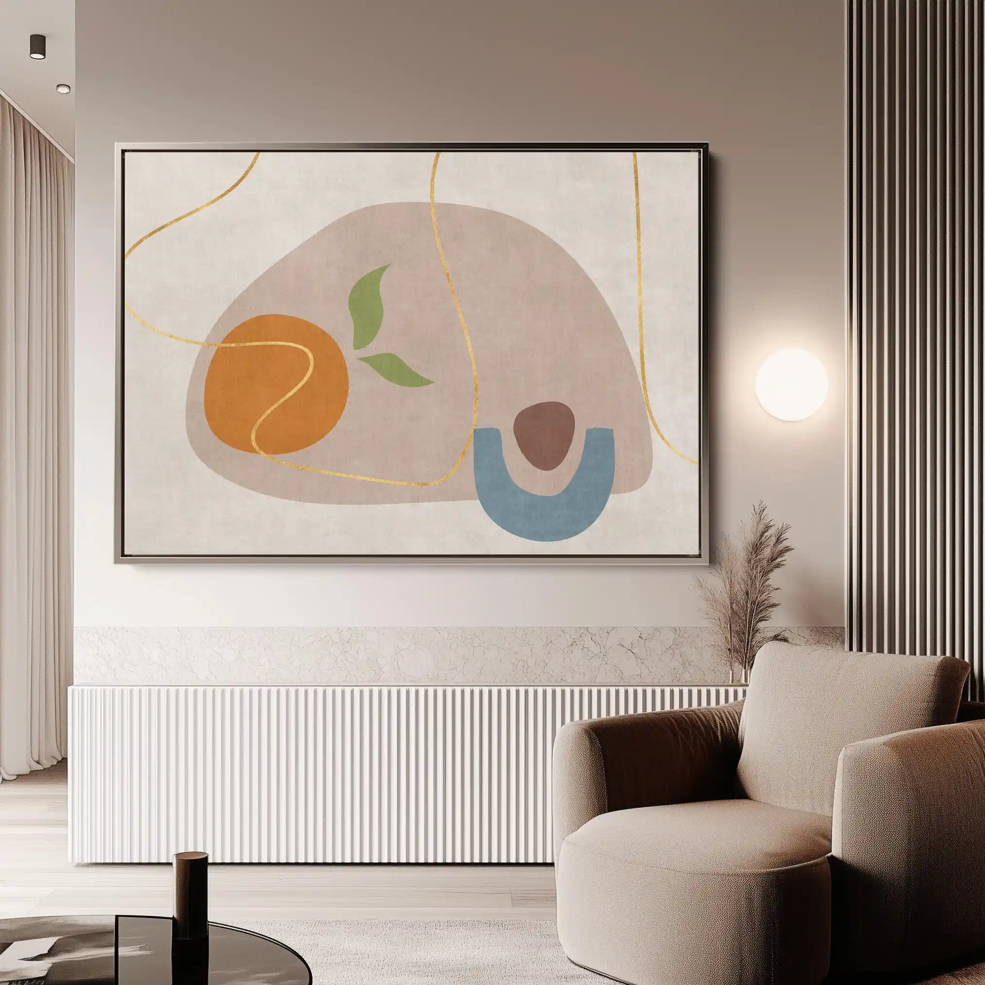 Boho 065 Canvas Art 60 x 40 cm / Black