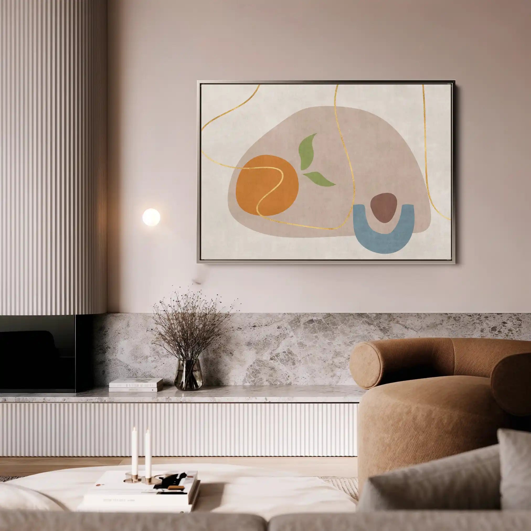 Boho 065 Canvas Art 60 x 40 cm / Black