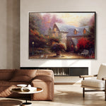 Landscape 065 Canvas Art 18" x 24" / 45 x 60 cm / Black