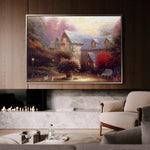 Landscape 065 Canvas Art 18" x 24" / 45 x 60 cm / Black