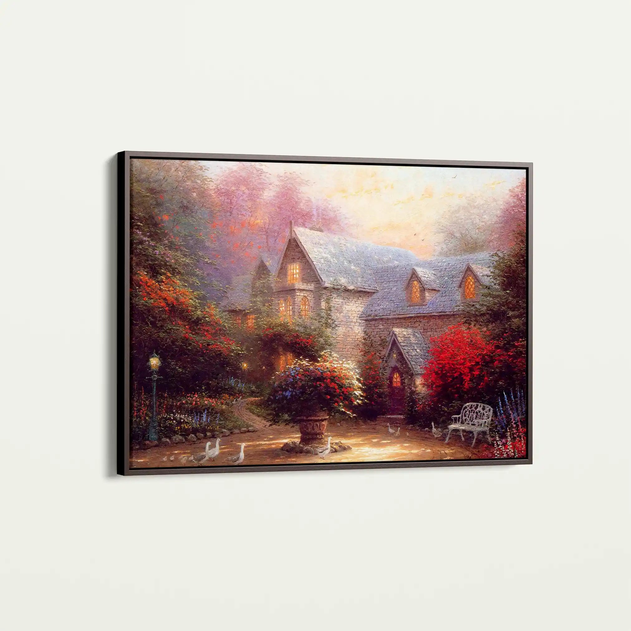 Landscape 065 Canvas Art 60 x 40 cm / Black