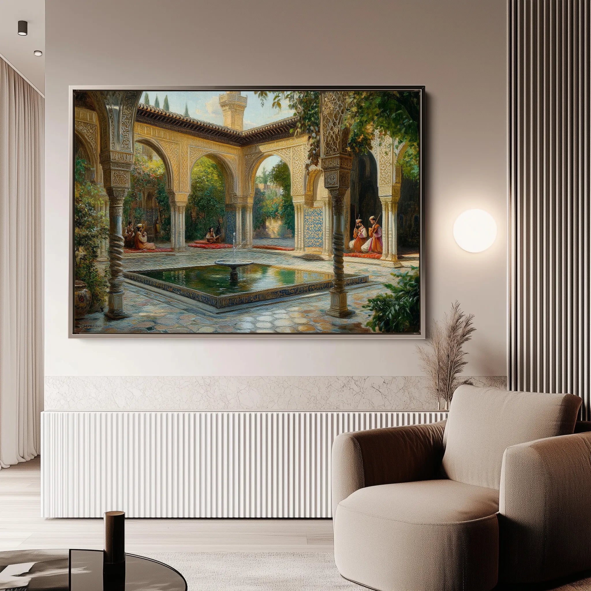 Orientalist 065 Canvas Art 18" x 24" / 45 x 60 cm / Black