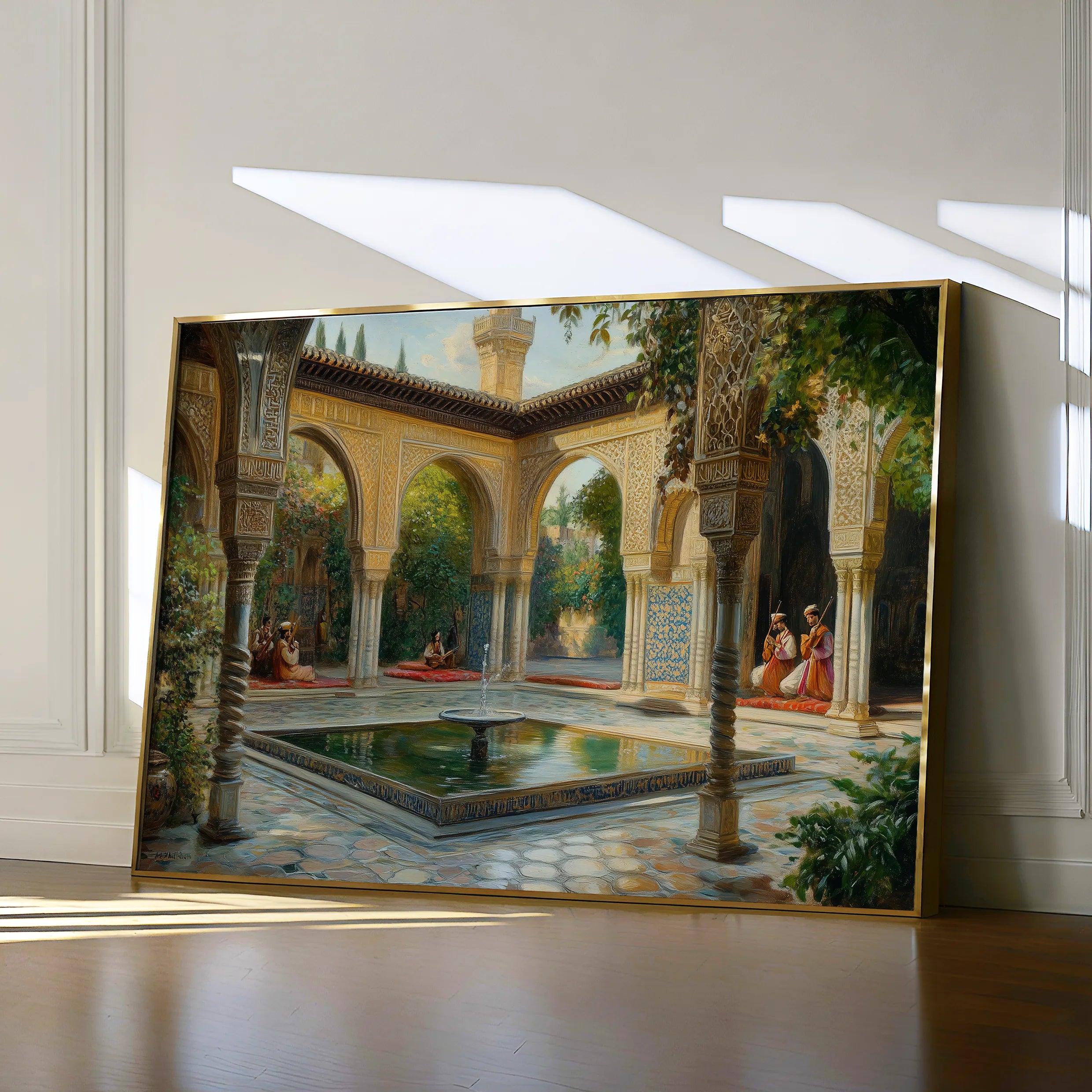 Orientalist 065 Canvas Art 18" x 24" / 45 x 60 cm / Black