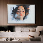 Portrait 065 Canvas Art 18" x 24" / 45 x 60 cm / Black