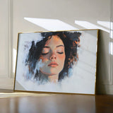 Portrait 065 Canvas Art 18" x 24" / 45 x 60 cm / Black