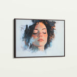 Portrait 065 Canvas Art 18" x 24" / 45 x 60 cm / Black