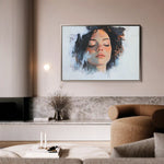 Portrait 065 Canvas Art 60 x 40 cm / Black
