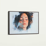 Portrait 065 Canvas Art 60 x 40 cm / Black