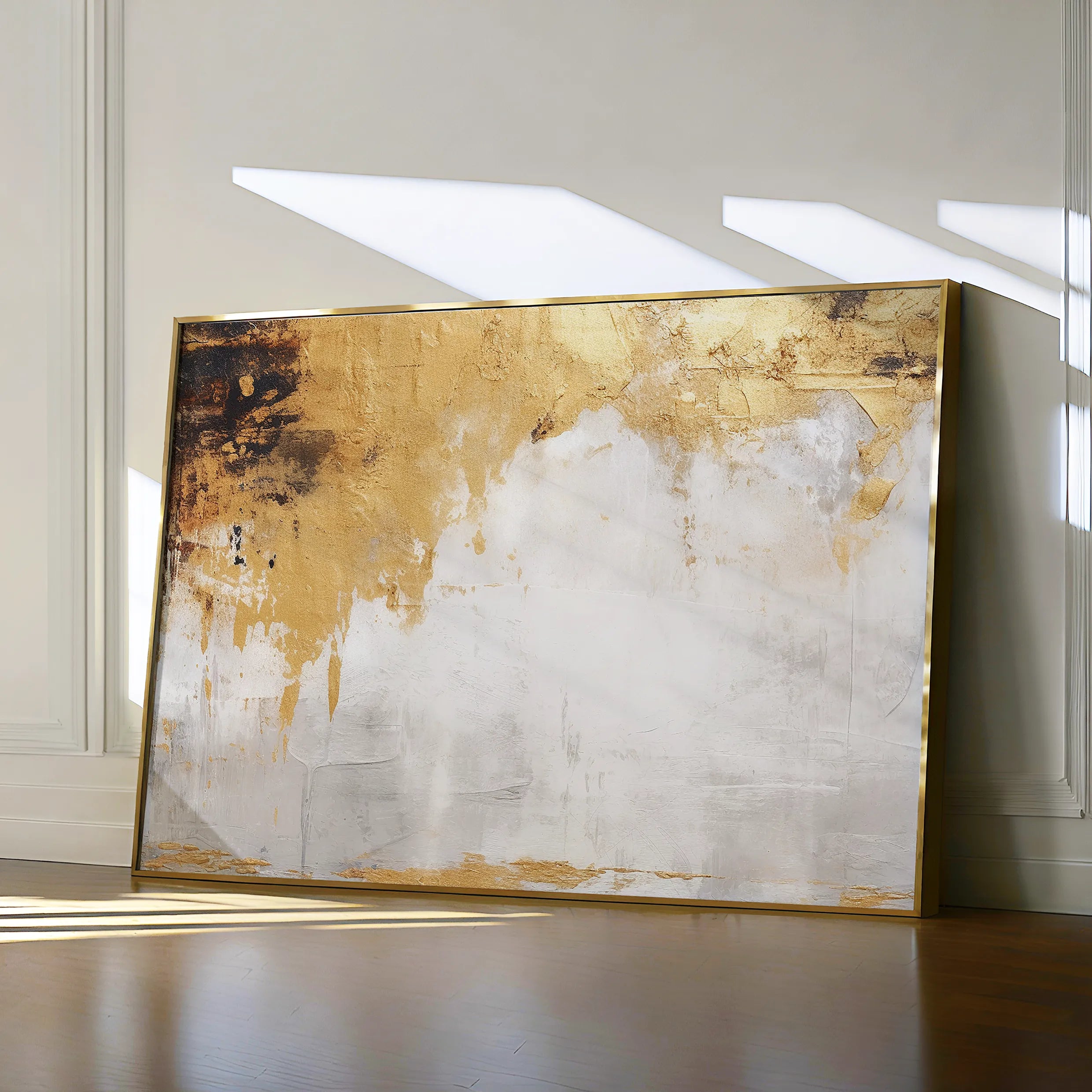 Abstract 066 Canvas Art 18" x 24" / 45 x 60 cm / Black