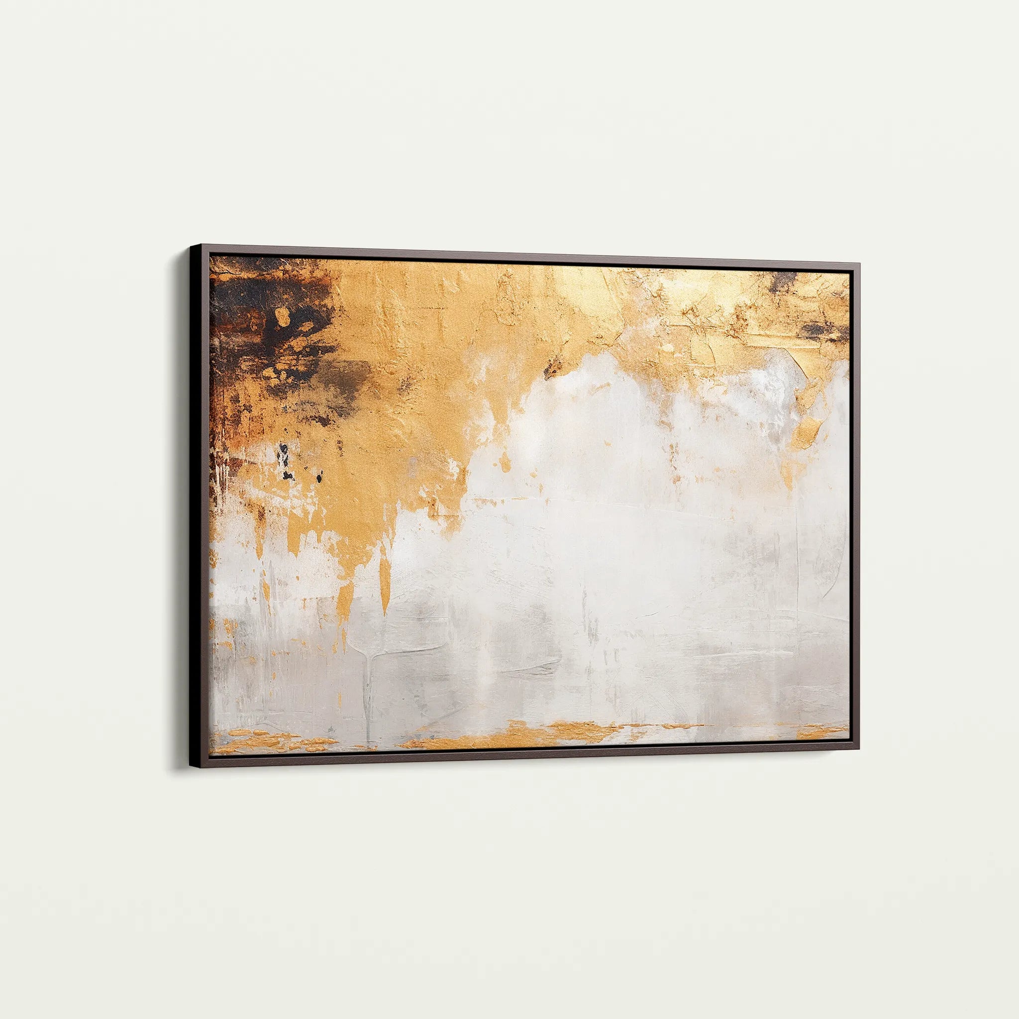 Abstract 066 Canvas Art 18" x 24" / 45 x 60 cm / Black