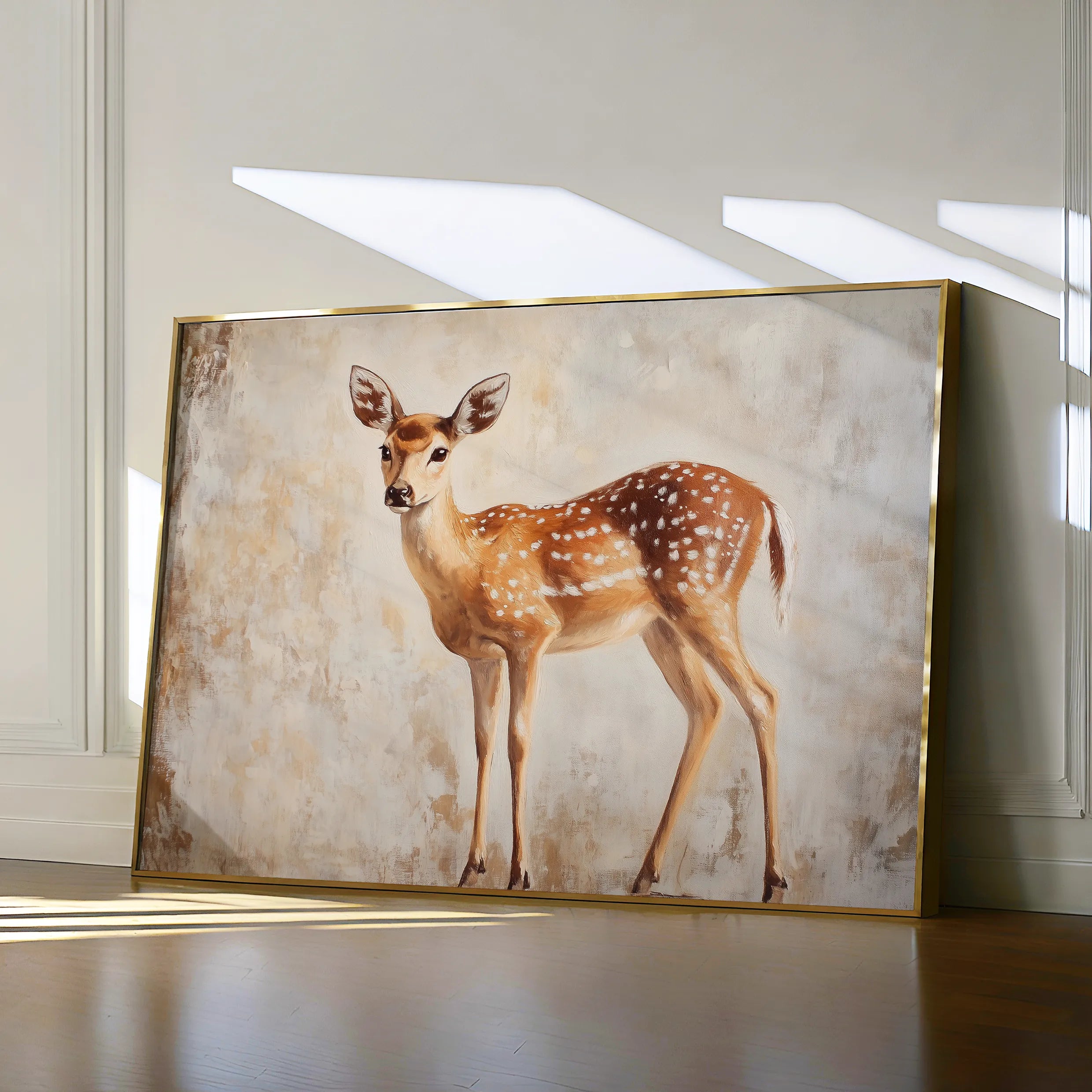 Animals 066 Canvas Art 18" x 24" / 45 x 60 cm / Black