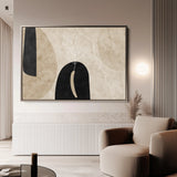 Boho 066 Canvas Art 18" x 24" / 45 x 60 cm / Black