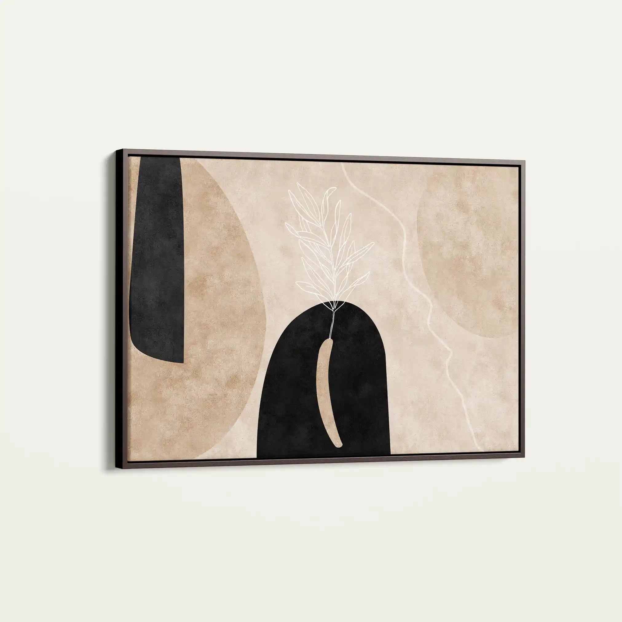 Boho 066 Canvas Art 60 x 40 cm / Black