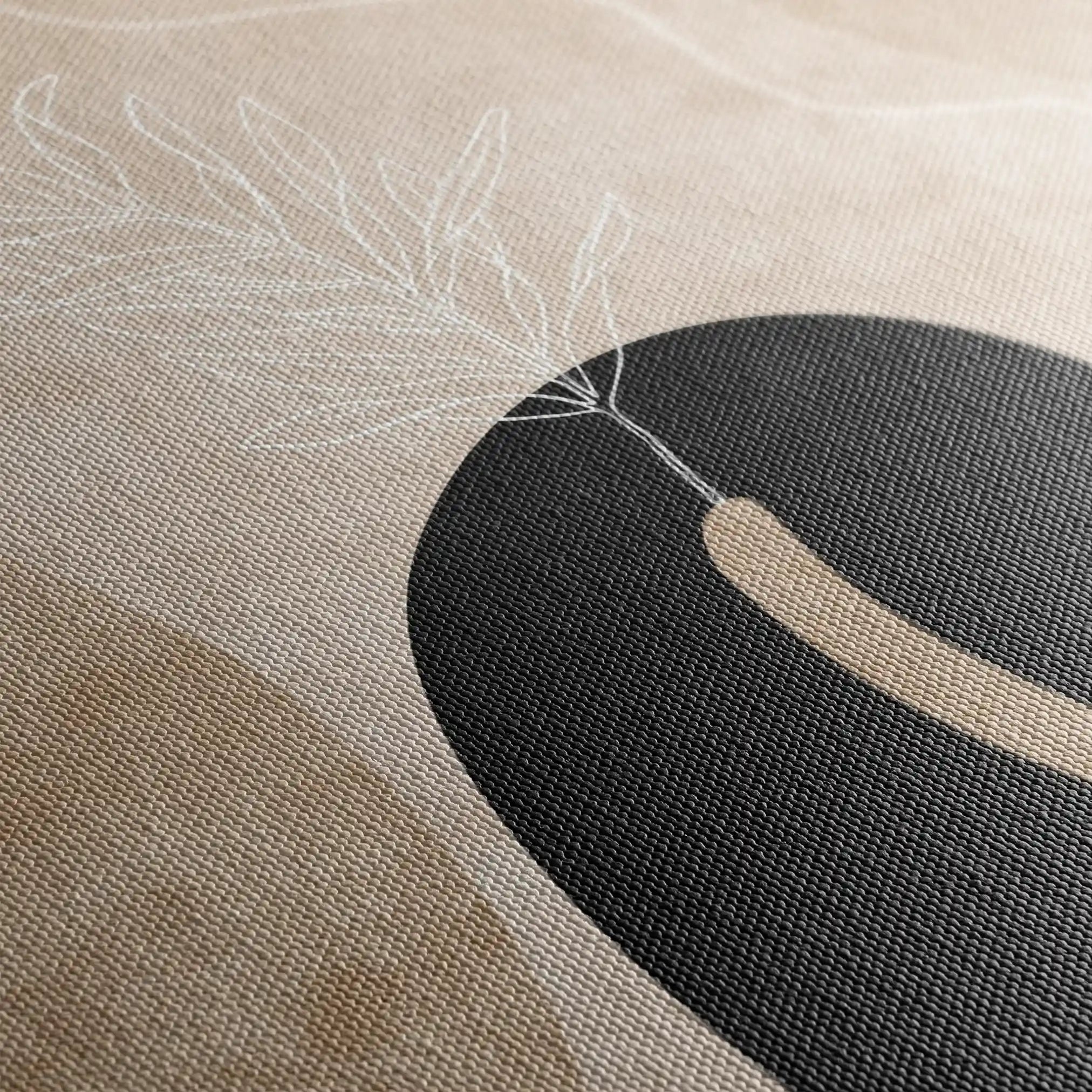 Boho 066 Canvas Art 60 x 40 cm / Black