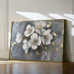 Floral 066 Canvas Art 18" x 24" / 45 x 60 cm / Black