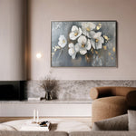 Floral 066 Canvas Art 18" x 24" / 45 x 60 cm / Black