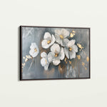Floral 066 Canvas Art 18" x 24" / 45 x 60 cm / Black