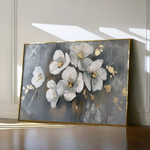 Floral 066 Canvas Art 60 x 40 cm / Black