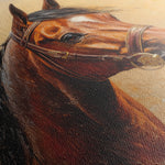Horses 066 Canvas Art 18" x 24" / 45 x 60 cm / Black