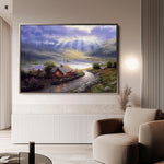 Landscape 066 Canvas Art 18" x 24" / 45 x 60 cm / Black