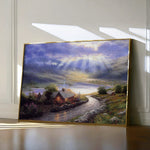 Landscape 066 Canvas Art 18" x 24" / 45 x 60 cm / Black