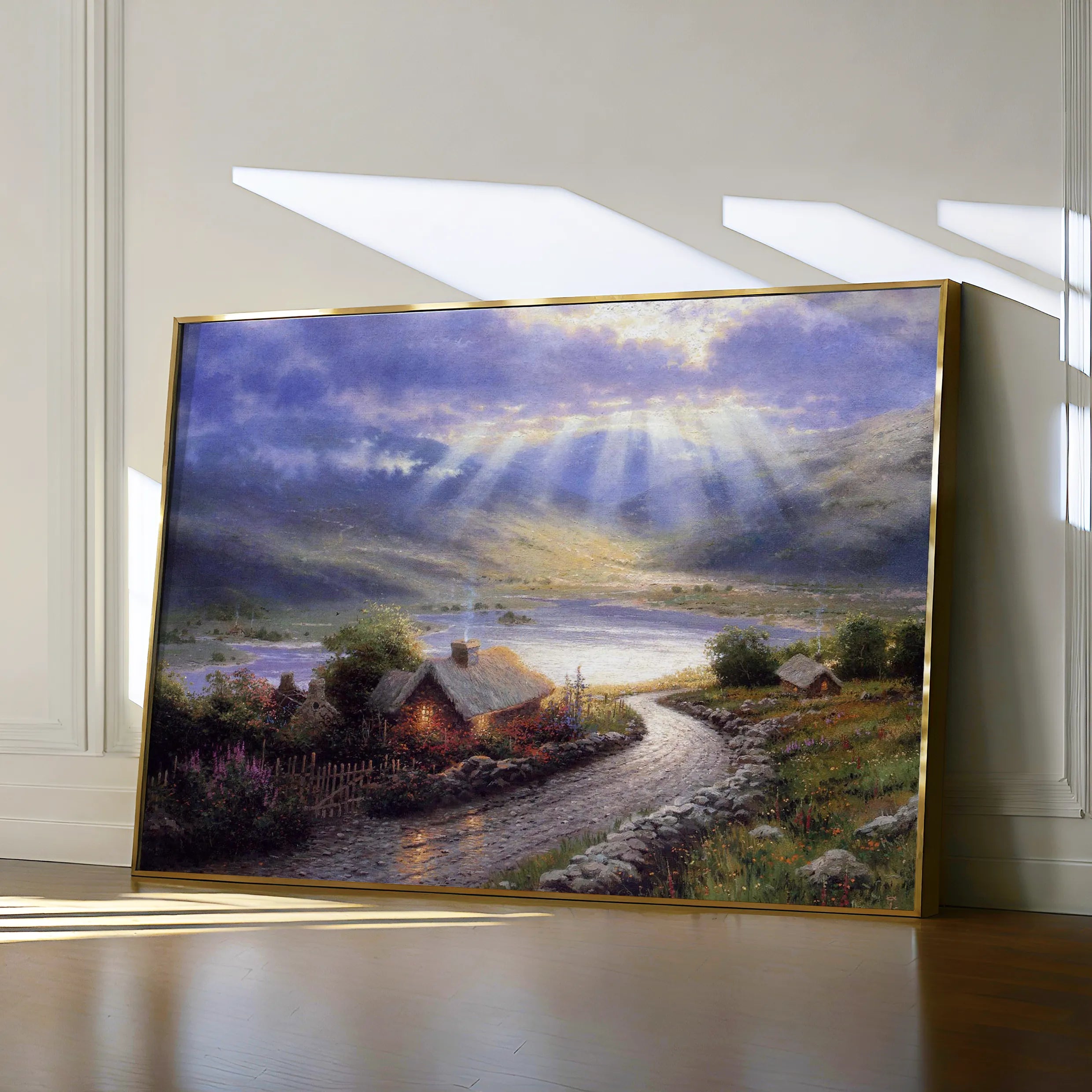 Landscape 066 Canvas Art 18" x 24" / 45 x 60 cm / Black