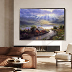 Landscape 066 Canvas Art 18" x 24" / 45 x 60 cm / Black