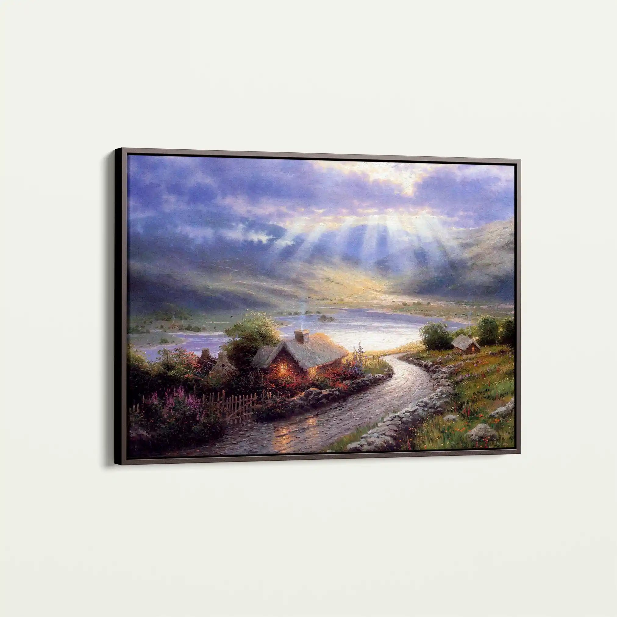 Landscape 066 Canvas Art 60 x 40 cm / Black